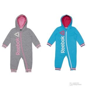 ✨NEW ✨ Lot of 2 Reebok baby rompers
